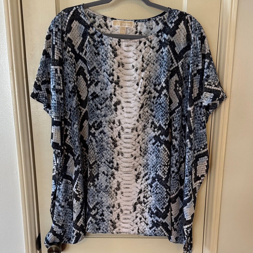 Like New! Snake Print Poncho/Blouse